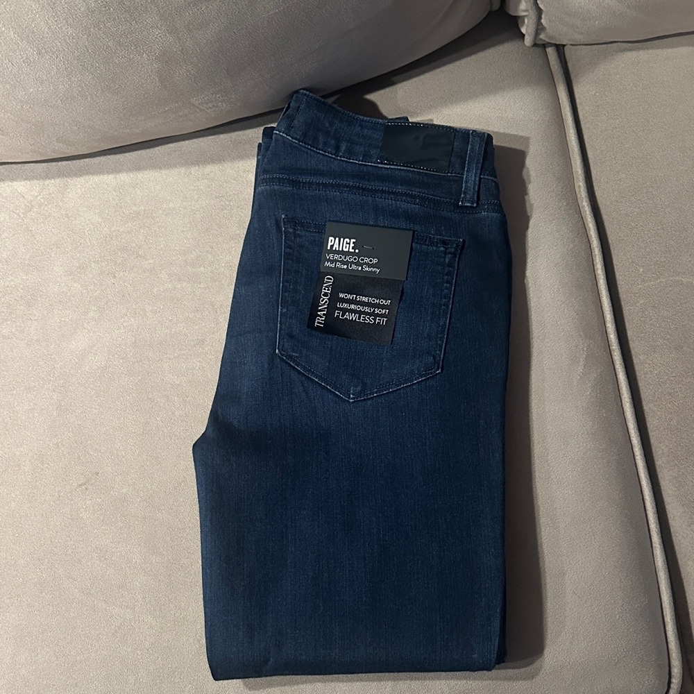 PAIGE Men's Deep Indigo Skinny Jeans